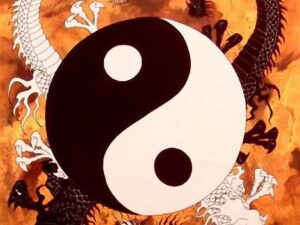 A picture of yin and uyang.